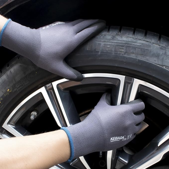 Kebada W5 Work Gloves Bulk Pack, Foam Nitrile Coated Working Gloves - Image 3