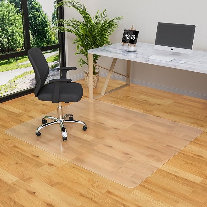 Large Office Chair Mat for Hardwood Floor- 48'' x 60'' Clear Chair Mat for Hard - Image 8
