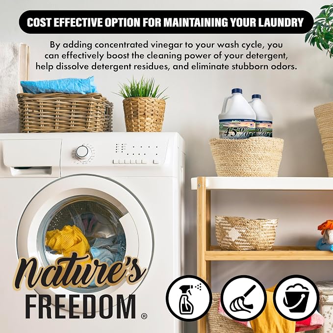 Nature's Freedom 45% Concentrated Vinegar, 1 Gallon - Image 6