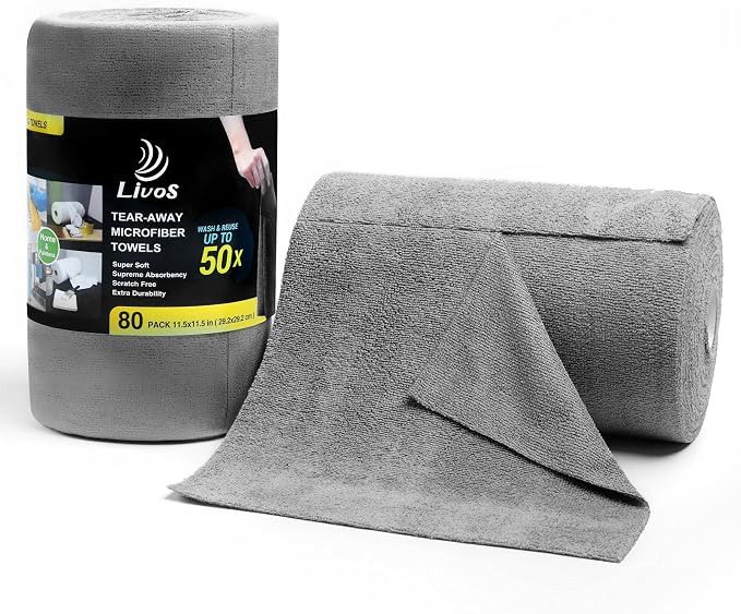 LIVOS Microfiber Cleaning Cloth Roll by LIVOS