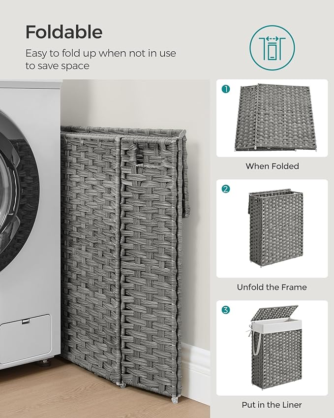 SONGMICS Slim Laundry Hamper - Image 6
