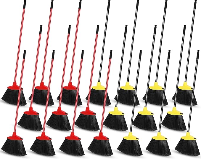 WILLBOND 20 Pcs Heavy Duty Broom Outdoor Indoor Commercial Angle Brooms Bulk by Willbond+Technology+Limited