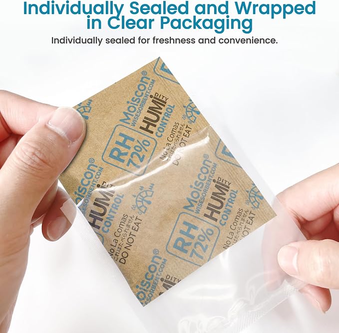 72% Two-Way Humidity Control Packs- 8 Gram Moisture Absorbers - Image 2