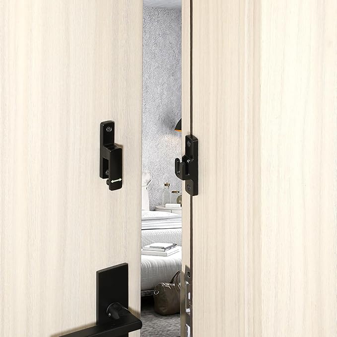 90/180 Degree Flip Latch Gate Latch, Heavy Duty Black Safety Door Lock Enhanced - Image 7