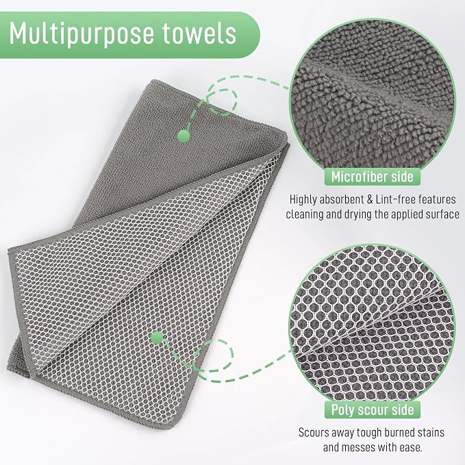 SINLAND Absorbent Microfiber Dish Cloths - Image 3