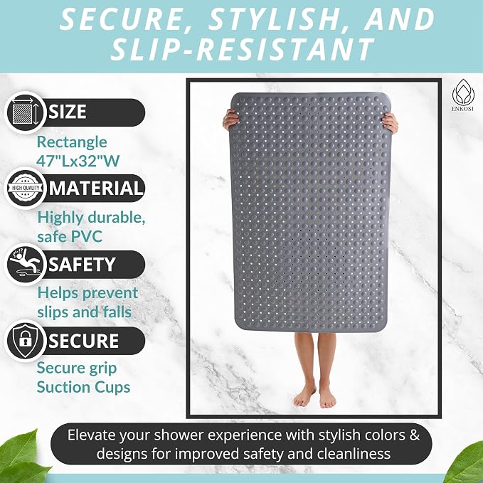 ENKOSI Extra Large Shower Mat Non Slip - Image 3