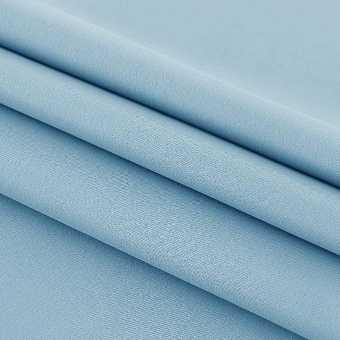 DWCN French Door Curtains – Rod Pocket Thermal Blackout Curtain - Image 5
