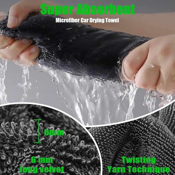 PBHEPJ 4 Pack Microfiber Towels Extra Large Ultra Absorbent Drying Towel - Image 4