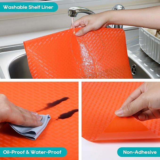 Shelf Liners for Kitchen Cabinets, Waterproof and Oil-Proof Kitchen Cupboard - Image 5