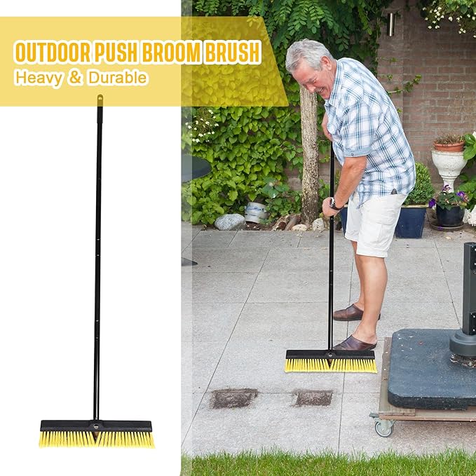 Zhehao 6 Pack 18 Inches Push Broom Outdoor, Concrete Floor Cleaning - Image 6