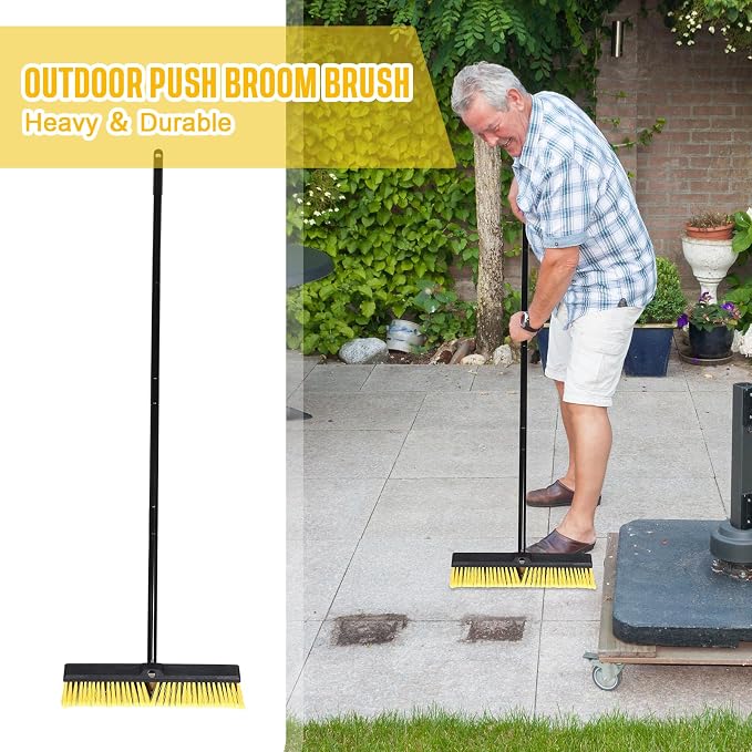 Zhehao 10 Pack 18 Inches Push Broom Outdoor, Concrete Floor Cleaning - Image 5