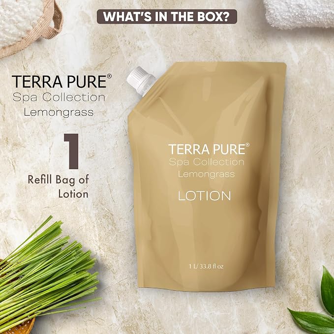 Terra Pure Spa Collection 1 Liter Lotion Refill Bag - Image 5