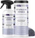 Therapy Stainless Steel Cleaner and and Polish Wipes Bundle by TherapyClean