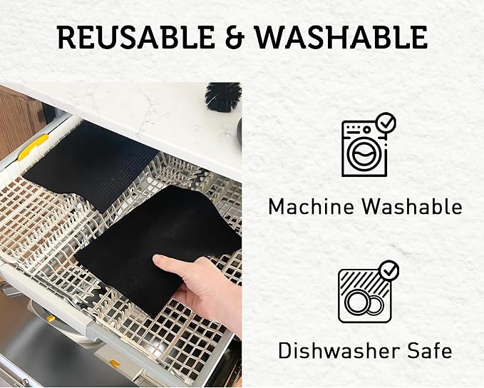 Nordhus Design Large Swedish Dishcloths, 10 Pack Grey- 9.5 X 8 inch Reusable - Image 4