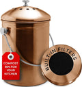 EPICA Countertop Compost Bin Kitchen | 1.3 Gallon | Odorless Composting Bin by Epica