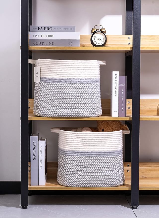 Medium and Large Woven Basket//With Handle, Used - Image 6