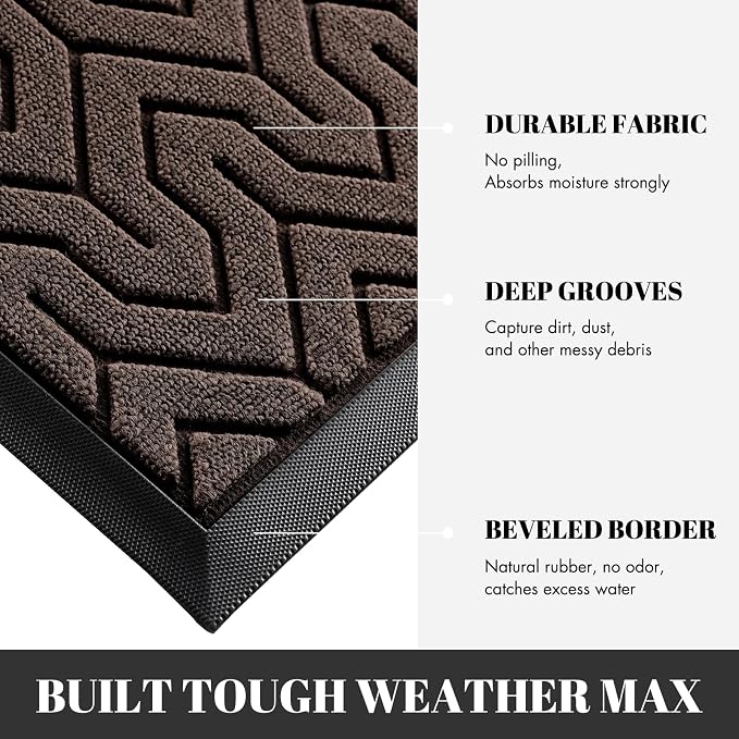 Yimobra Extra Large Door Mat Outside Entrance 60x32, Waterproof Heavy Duty - Image 6