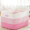 Blanket Basket, Rectangle Woven Baskets by Artfeel