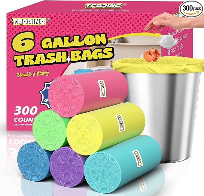 300 Count 6 Gallon Trash Bags by TFORING%C2%AE