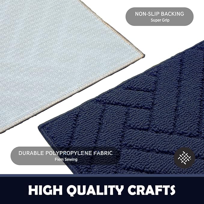 Door Mat Indoor Doormat, Entryway Rug Door Mats Non-Slip Rubber Backing - Image 5