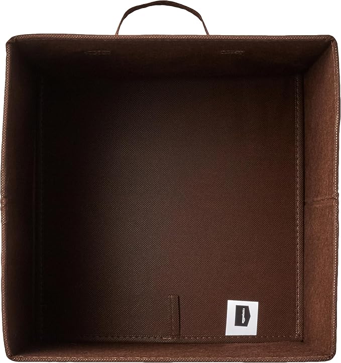 Amazon Basics Cube Organizer Storage Bins Handles, Collapsible Fabric, - Image 3