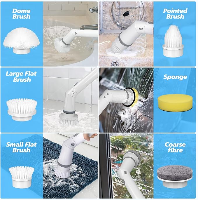Qimedo Upgrade Rechargeable Electric Scrubber - Image 8
