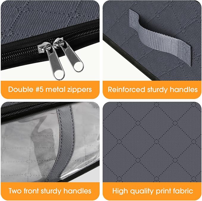 StorageRight Under Bed Storage Bins, Breathable Organizer - Image 5