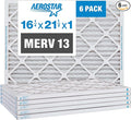 Aerostar 16 1/4x21 1/2x1 MERV 13 Pleated Air Filter, AC Furnace Air Filter by AirFiltersDelivered