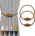Magnetic Curtain Tiebacks 2 Pack Outdoor Rope Curtain Tie Backs Decorative by CurtainTiebacks