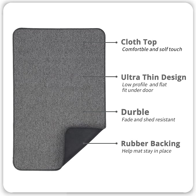 Bath Mat, Ultra Thin Bathroom Rugs, Rubber Bath Mats - Image 3