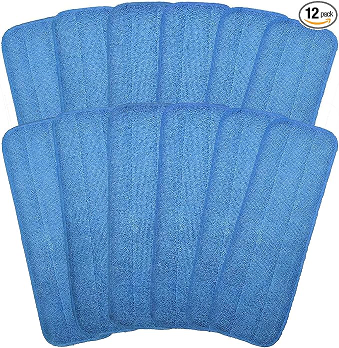 Microfiber Mop Pads, 18.5 x 6.3 Inch Reusable and Washable Spray Mop Pads by Unknown