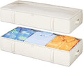2-Pack Under Bed Storage Containers, 8 Inches Tall Underbed Clothes Storage by Makestorageclosetolife