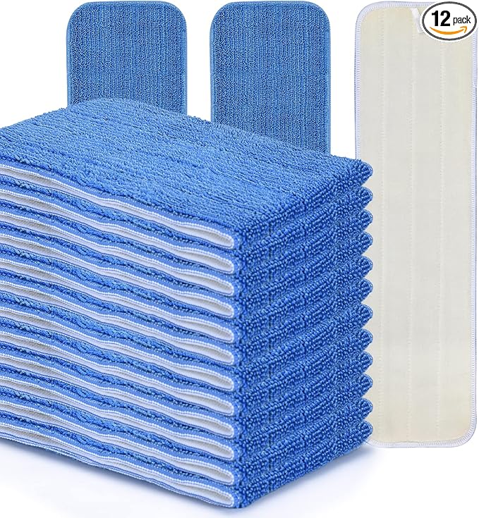 MATTHEW 18'' Microfiber Spray Mop Replacement Pads Heads by MATTHEWCLEANINGPRODUCTS