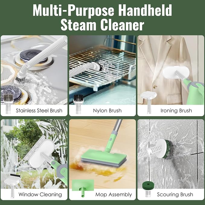 FEPPO Steam Mop with Detachable Handheld Steam Cleaner - Image 6