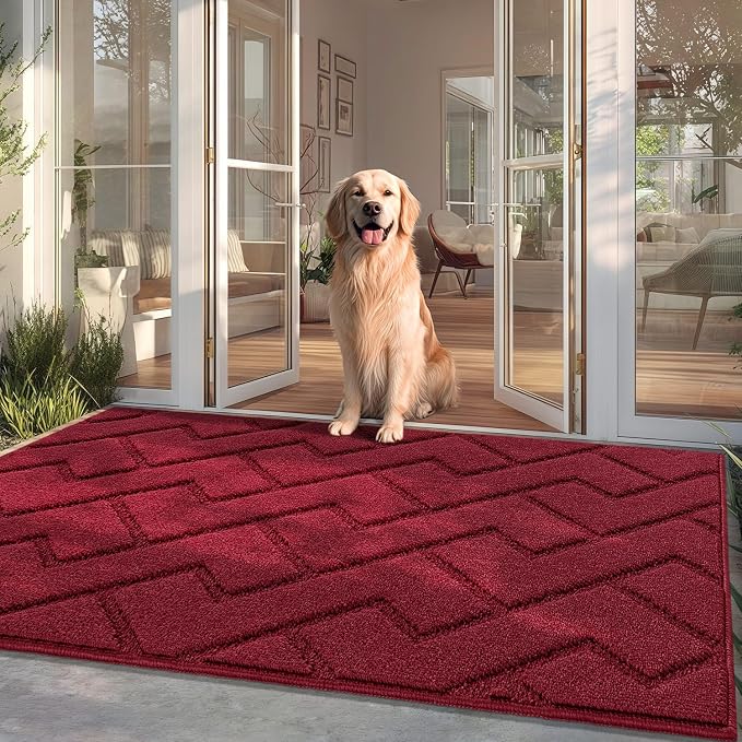 hicorfe Front Door Mat Outside Entrance, Stain and Fade Resistant, Non Slip by Hicorfe