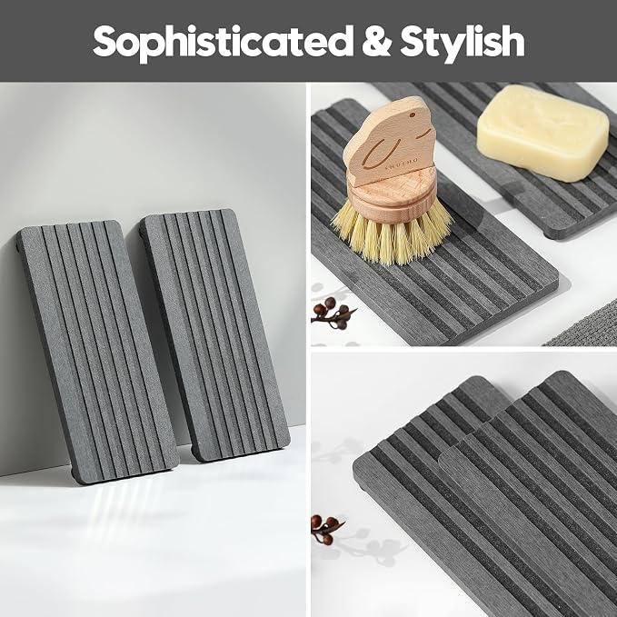 2PCS Diatomite Quick Stone Drying Tray Mat - Image 5
