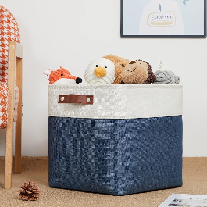 DULLEMELO Foldable Storage Cubes 12 x 12 Organizer Bins, Canvas Storage Bins - Image 4