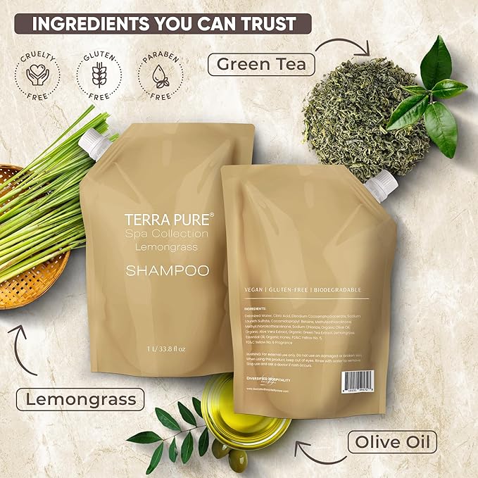Terra Pure Spa Collection 1 Liter Conditioner Refill Bag - Image 4