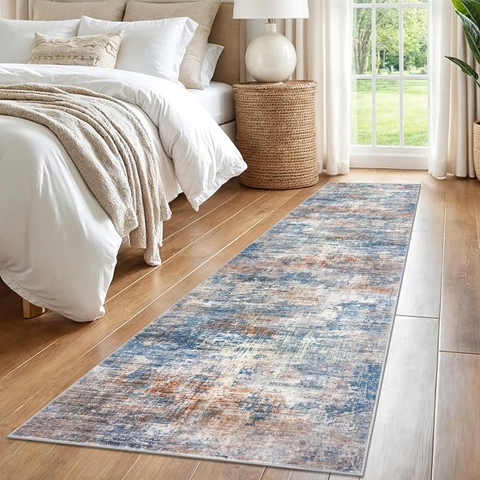 IOHOUZE Abstract Runner Rug 2x8 Ft Washable Runners - Image 8