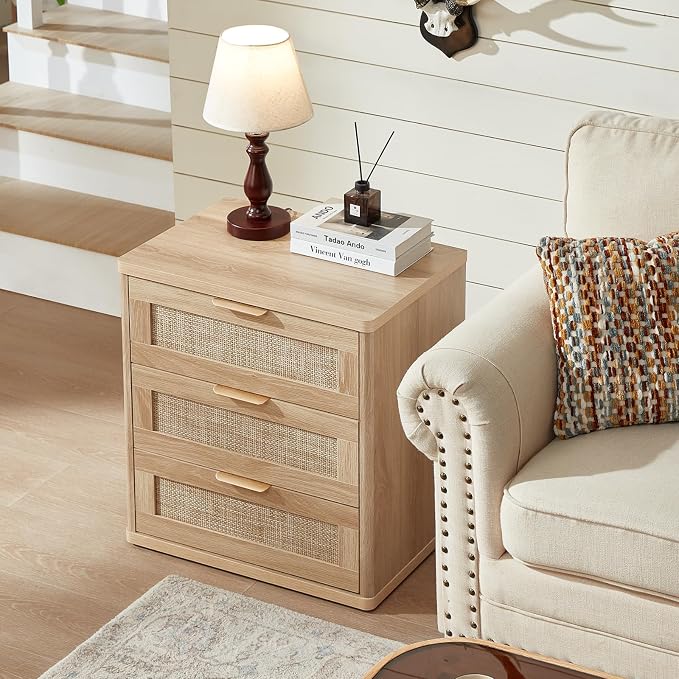 LEYAOYAO Rattan Night Stand Set of 2 - Image 2