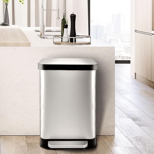 Hefty Stainless Steel Step Trash Cans - Image 7