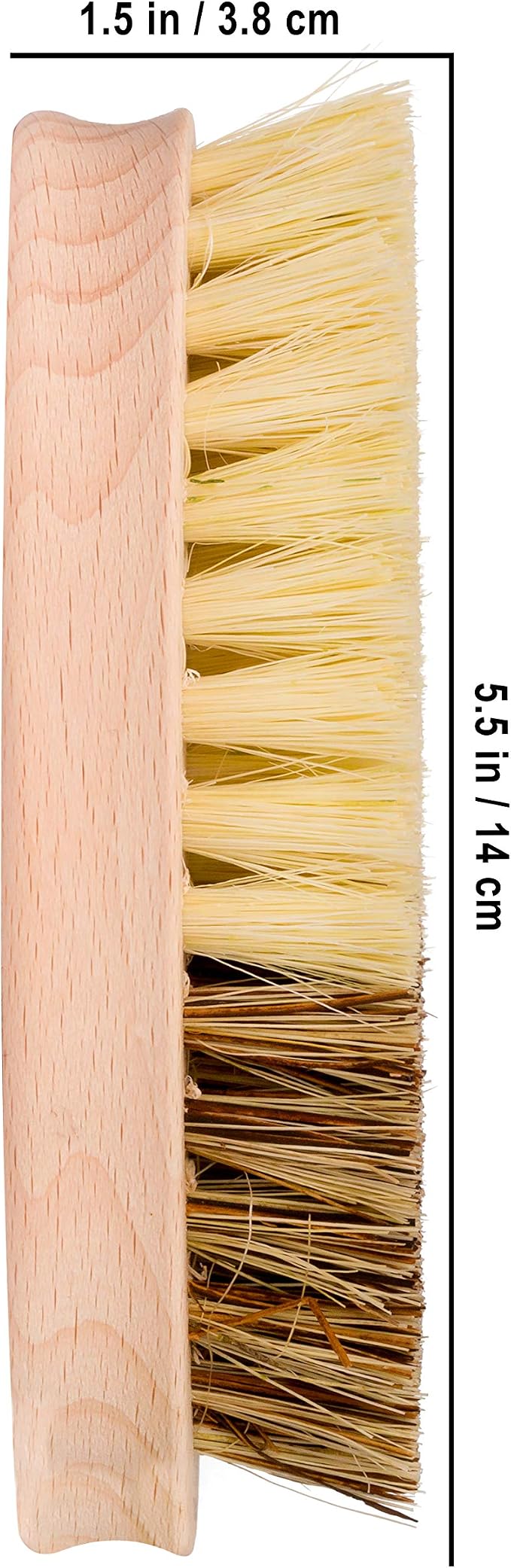 REDECKER Hard and Soft Side Vegetable Brush, Beechwood Handle, 2 Different - Image 4