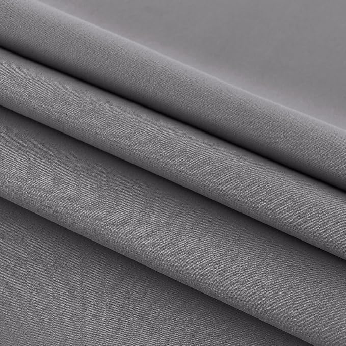 DWCN French Door Curtains – Rod Pocket Thermal Blackout Curtain - Image 5