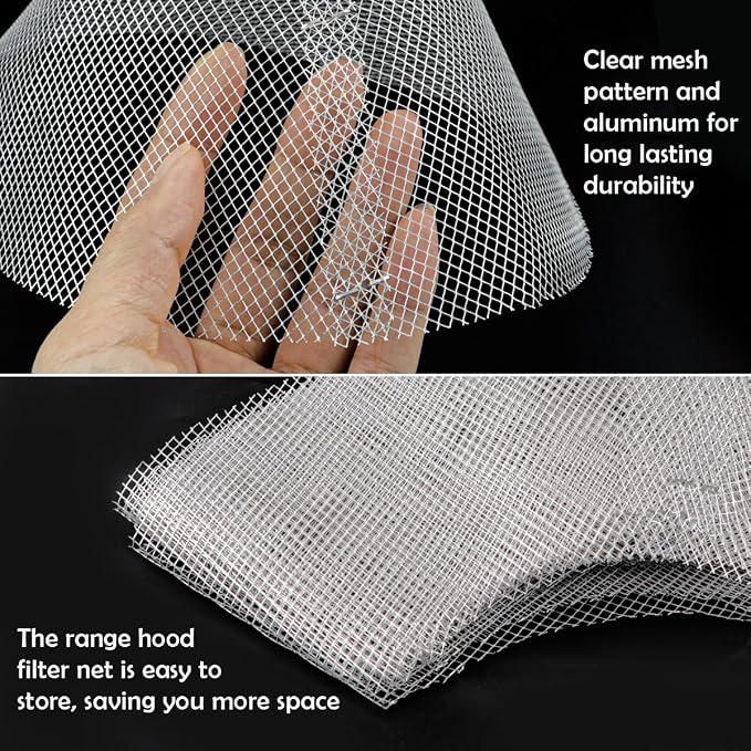 10 Pcs Round Range Hood Filters Filter Replacement Grease Net - Image 3