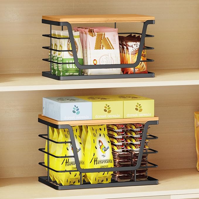 ALOCEO 3 Pack Stackable Storage Bins - Image 3