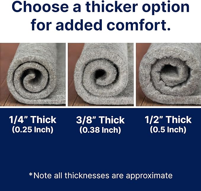 RUGPADUSA - Eco-Plush - 8'10" x 11'10" - 1/4" Thick - 100% Felt - Premium - Image 7