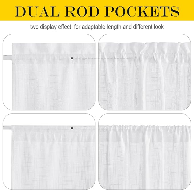 NICETOWN Linen Textured Door Curtain - Image 3