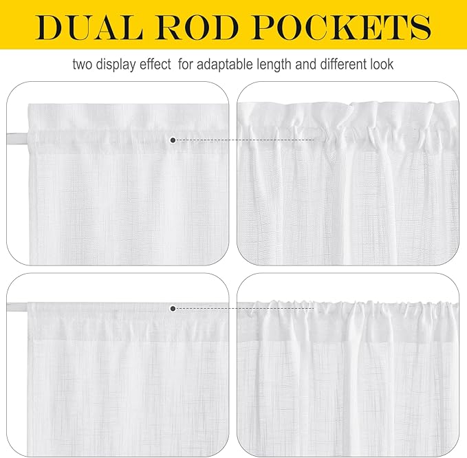 NICETOWN French Door Curtains for Sliding Glass, 80 inch Long Curtains for - Image 7