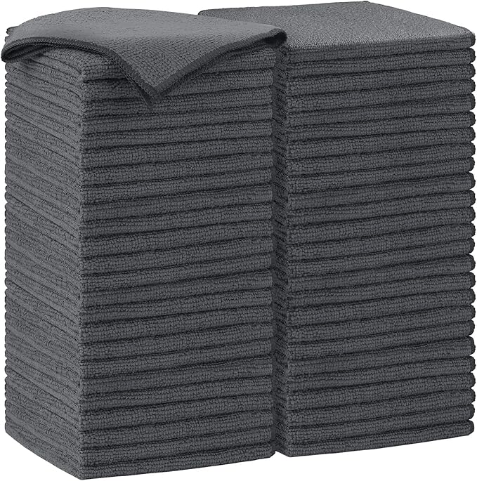 AIDEA Microfiber Cleaning Cloth-50PK, Soft Microfiber Towels by AIDEAHOME