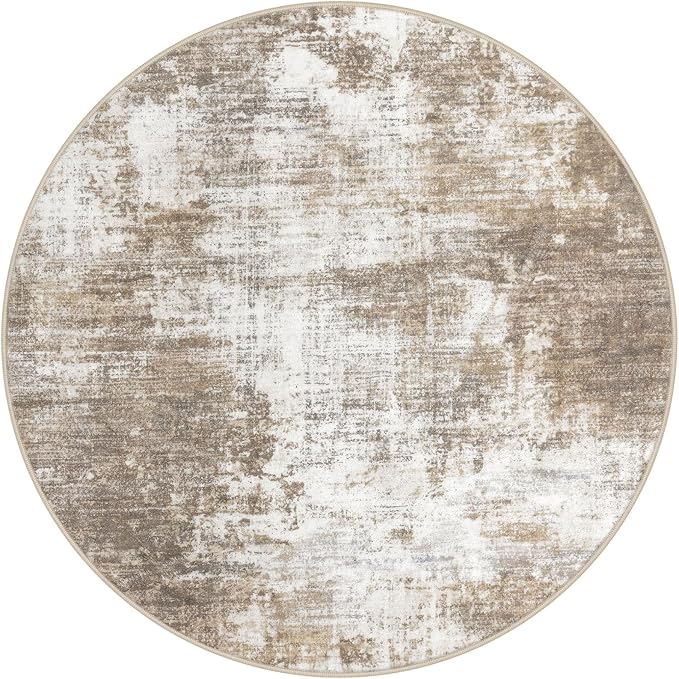 IOHOUZE Round Area Rug 3 Ft Circle Entryway Rugs Round Washable Door Mat Indoor - Image 9